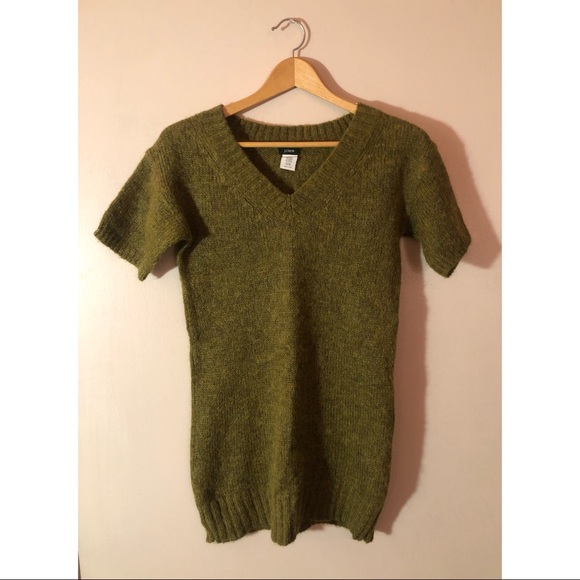J. Crew Sweaters - J. Crew Olive Green Short Sleeve Sweater